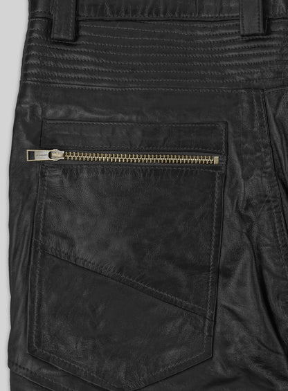 Leather Biker Jeans - Style # 512