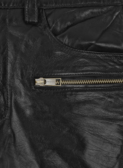 Leather Biker Jeans - Style # 512