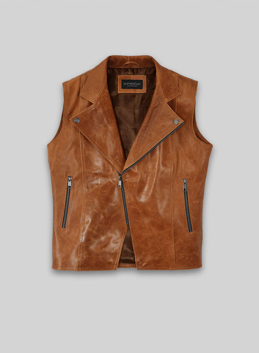 Leather Biker Vest # 311