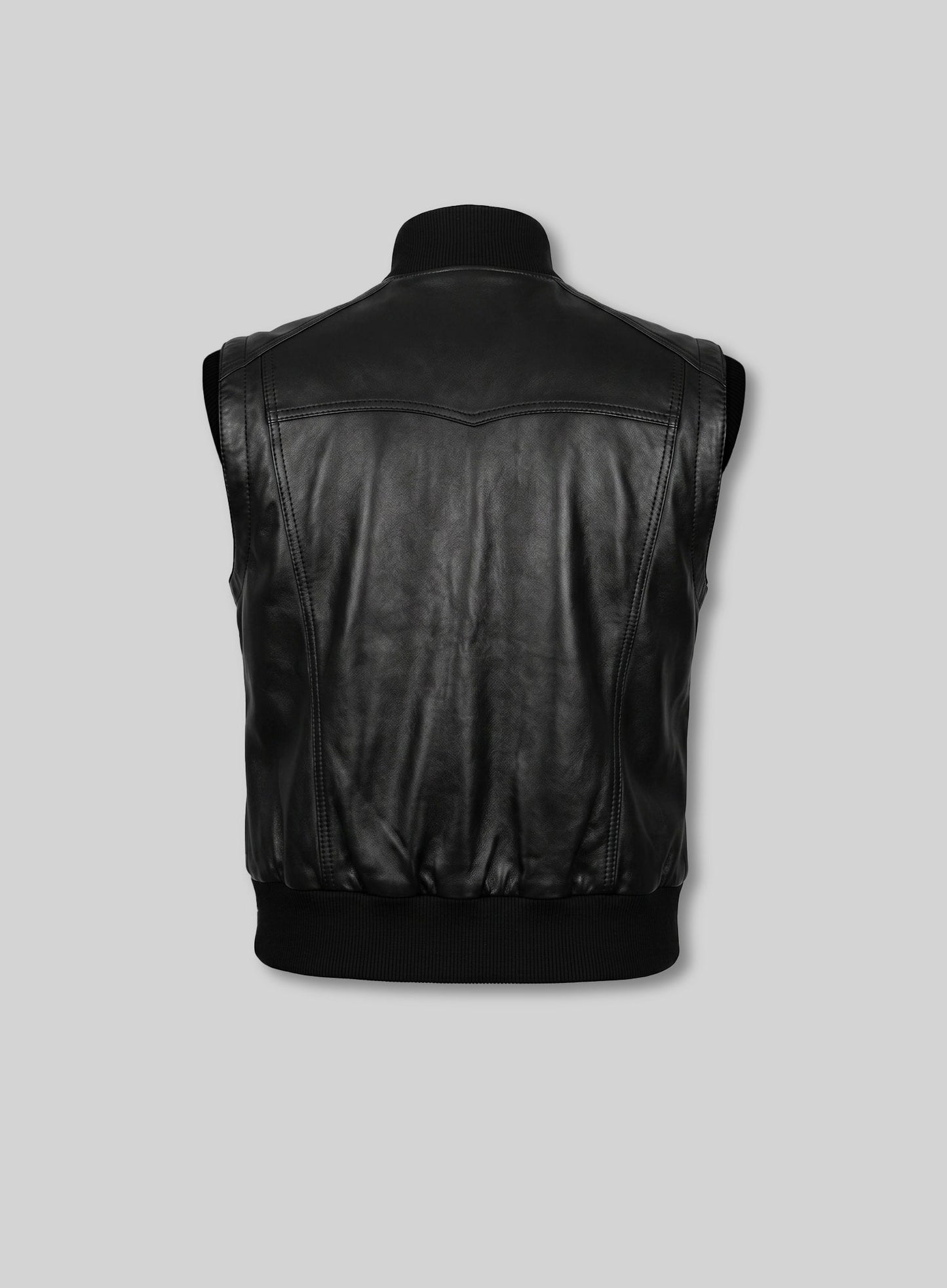 Leather Biker Vest # 314