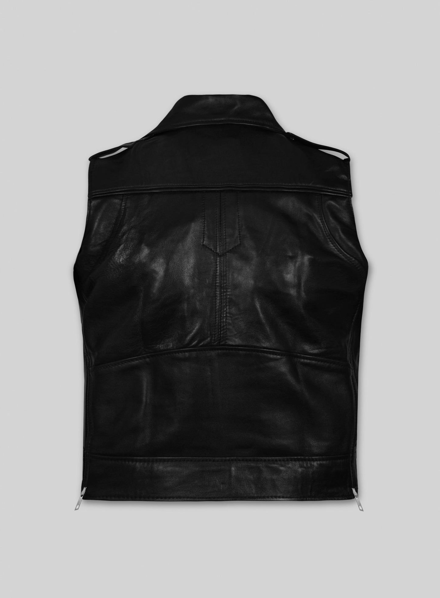 Leather Biker Vest # 315