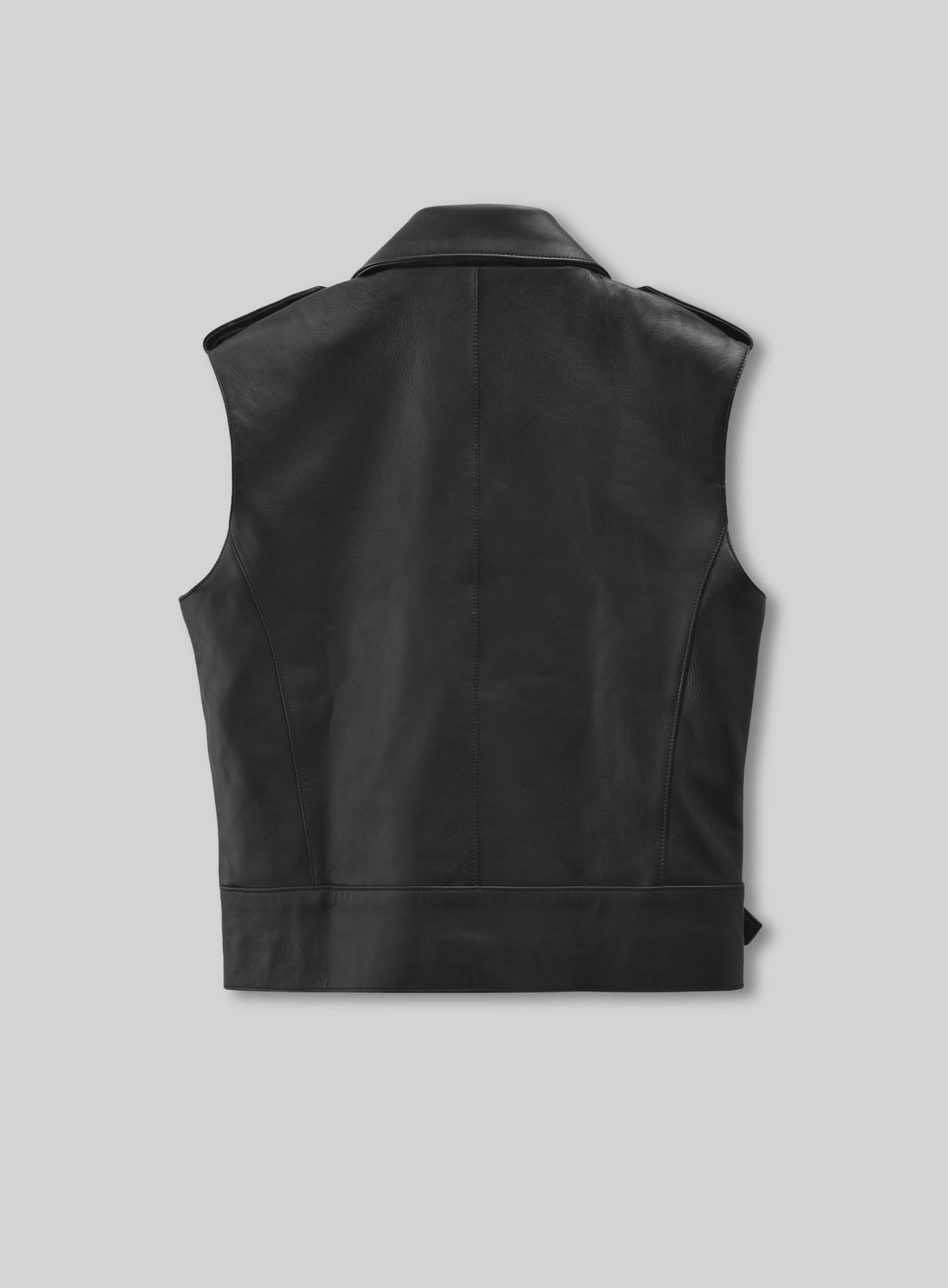Leather Biker Vest # 331