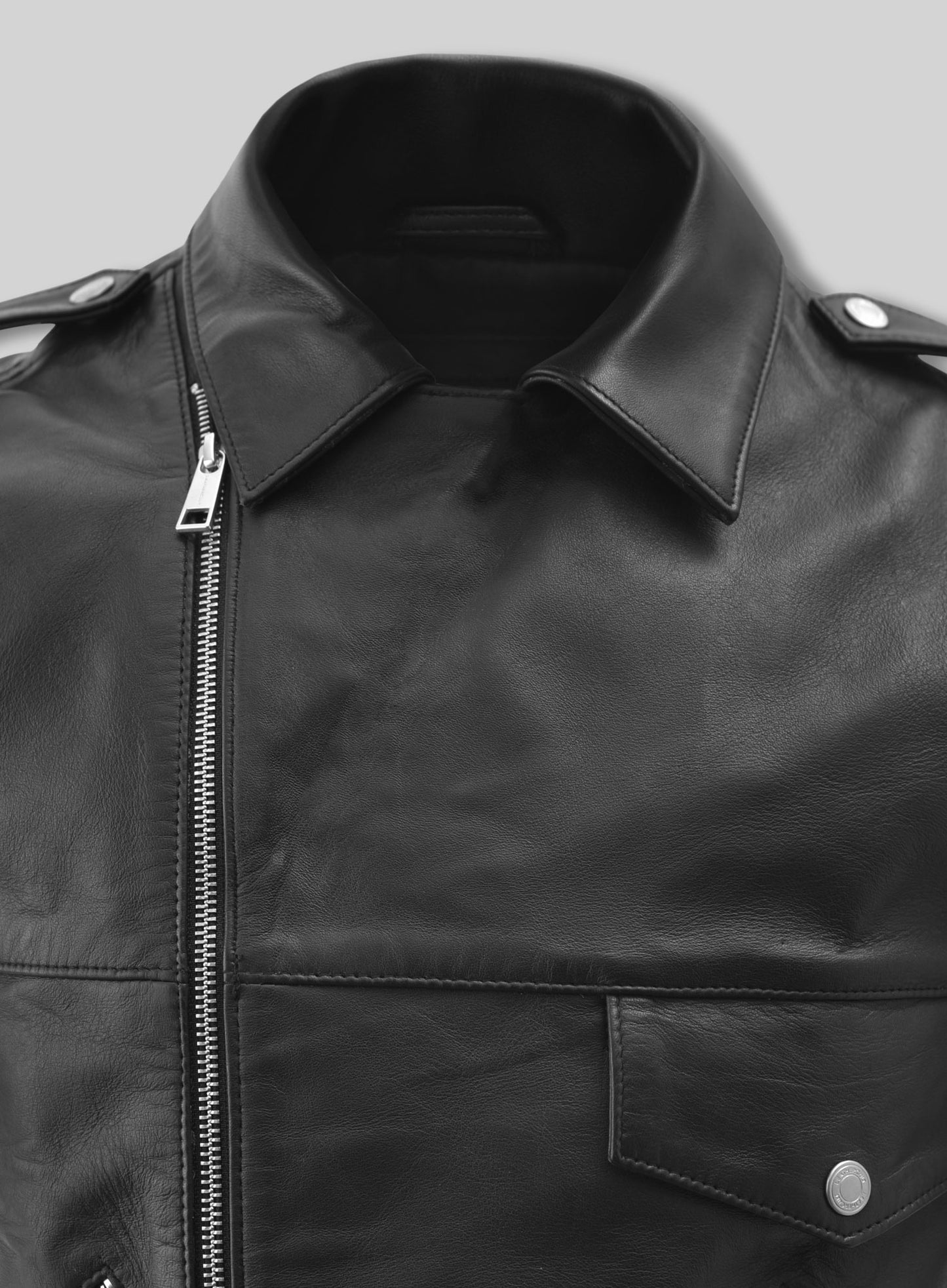 Leather Biker Vest # 331