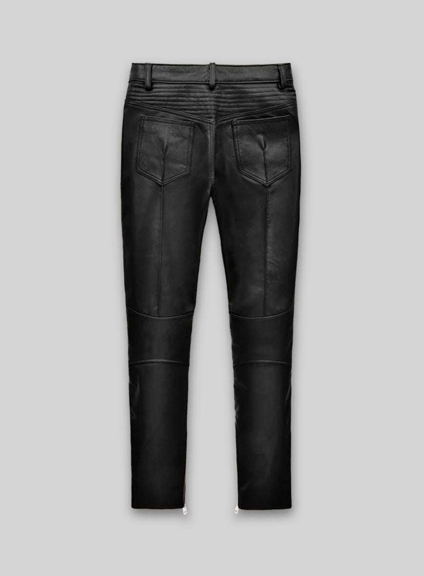 Leather Biker Jeans - Style #1