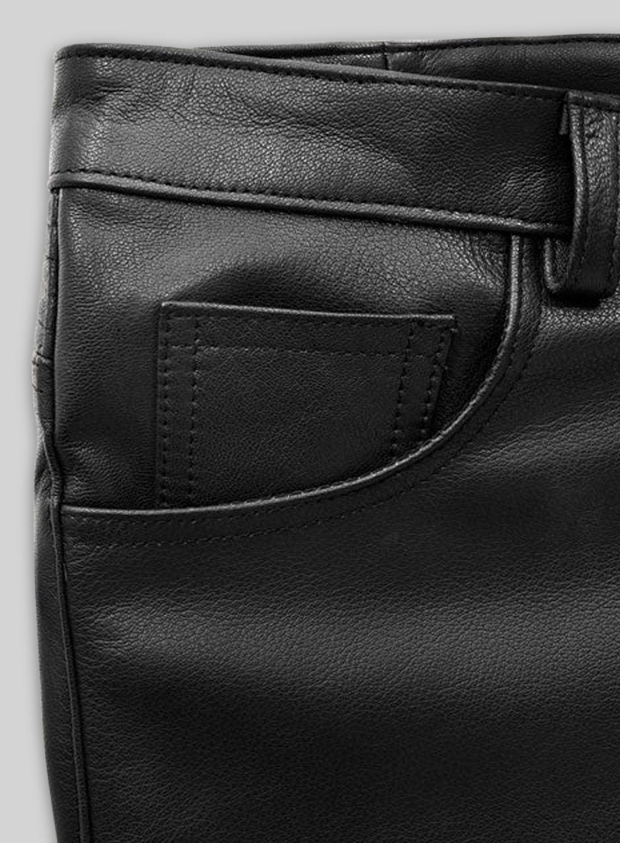 Leather Biker Jeans - Style #1