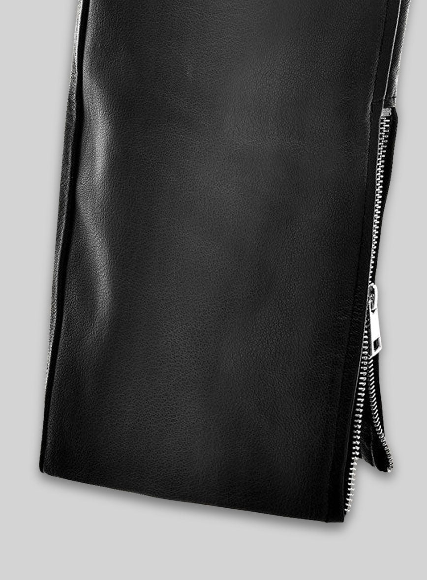 Leather Biker Jeans - Style #1