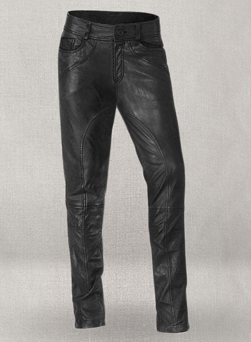 Leather Biker Jeans - Style #501 - LeatherCult