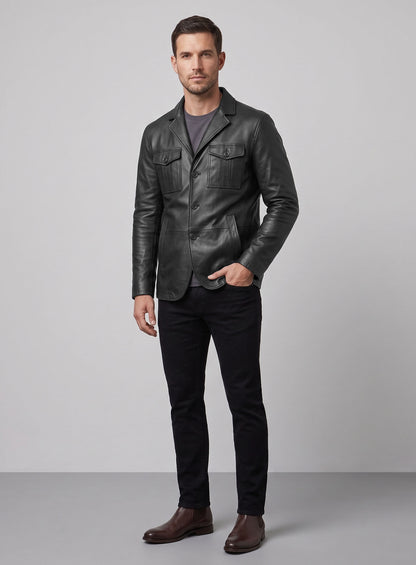 Leather Blazer - # 713
