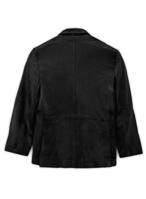 Black Leather Blazer - 44 Regular - LeatherCult