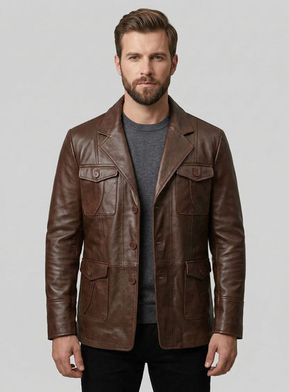 Leather Blazer - # 716