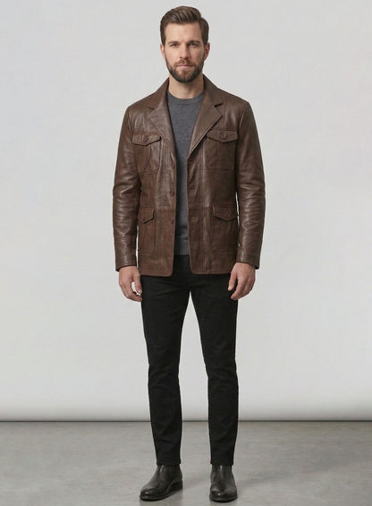 Leather Blazer - # 716