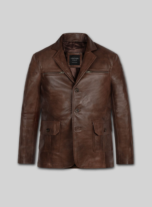 Leather Blazer - # 717