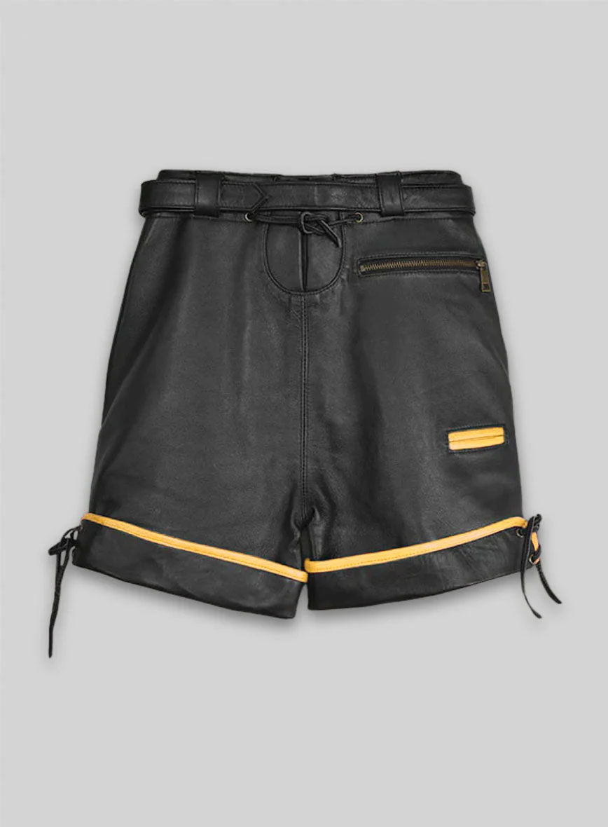 Leather Cargo Shorts Style # 364