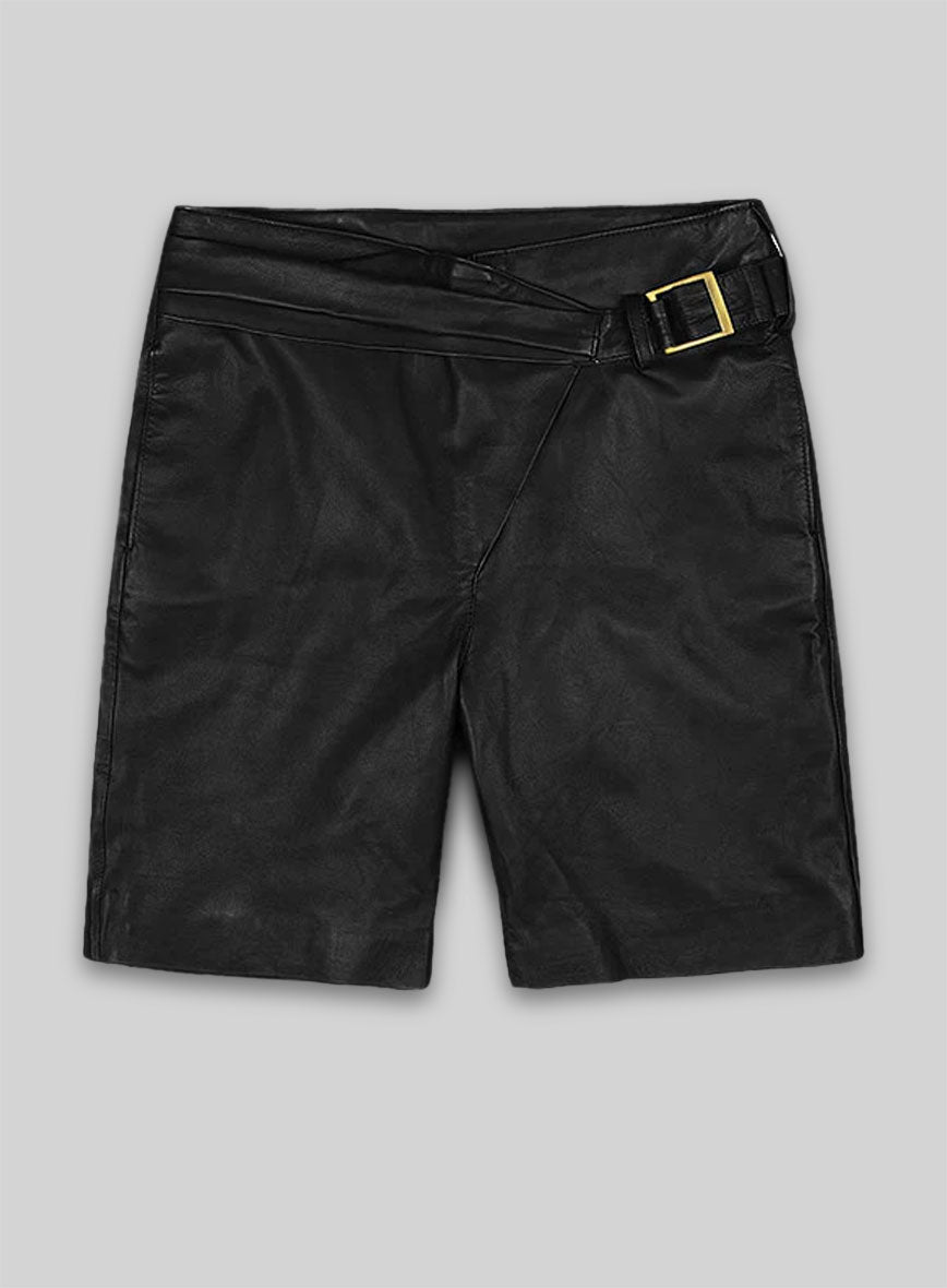 Leather Cargo Shorts Style # 377