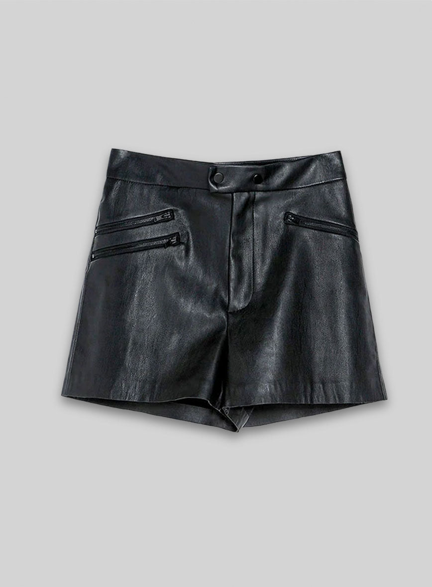 Leather Cargo Shorts Style # 380