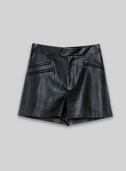 Leather Cargo Shorts Style # 380