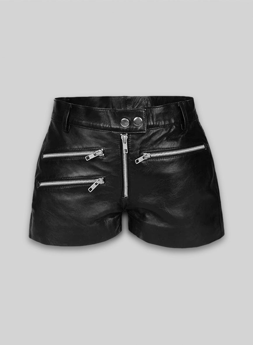 Leather Cargo Shorts Style # 385