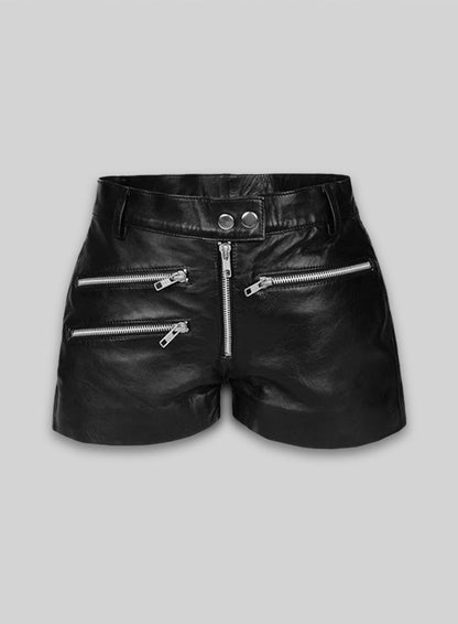 Leather Cargo Shorts Style # 385