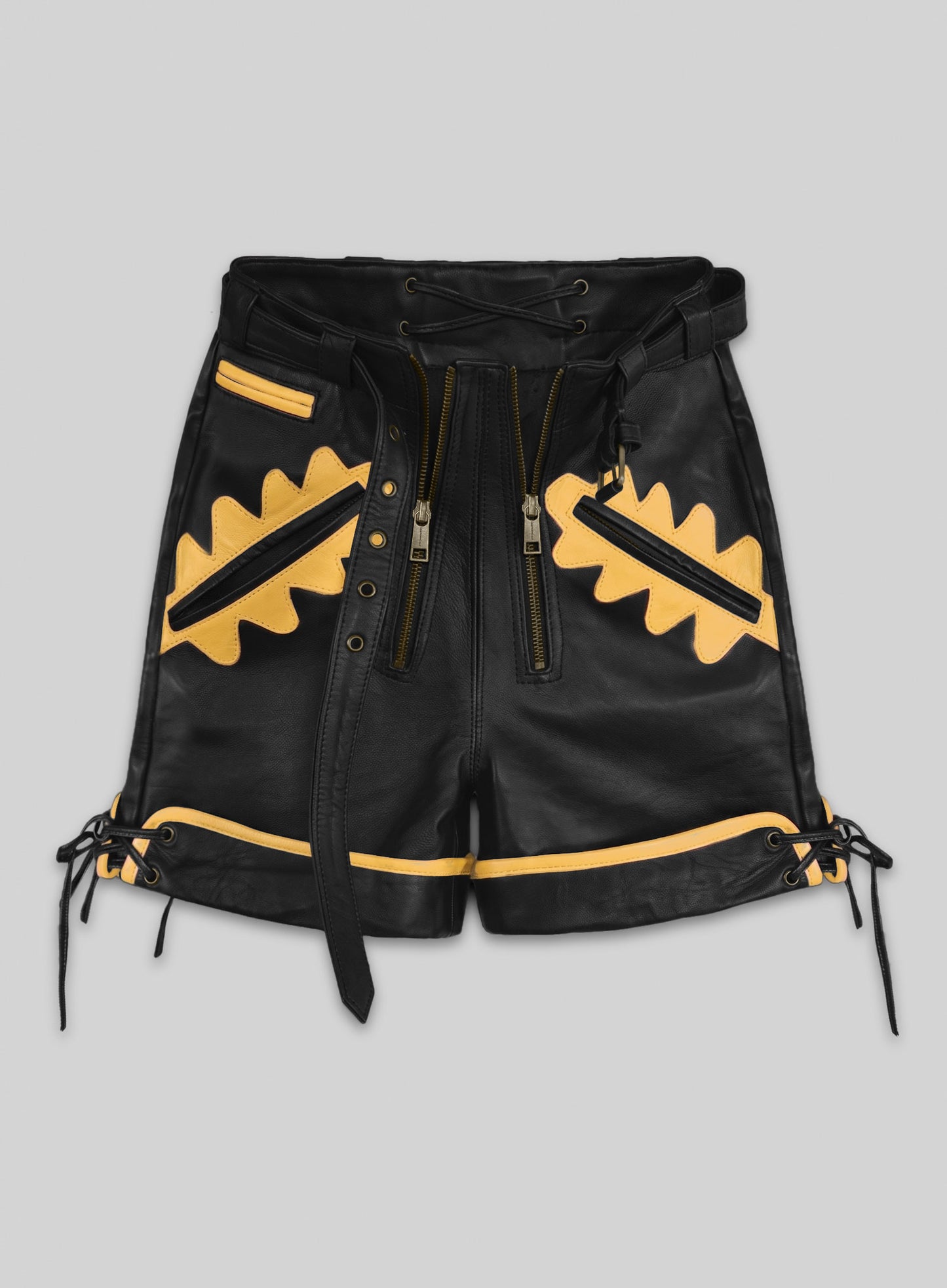 Leather Cargo Shorts Style # 364