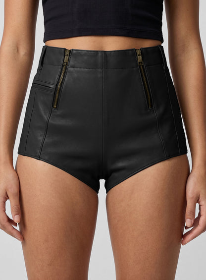 Leather Cargo Shorts Style # 372