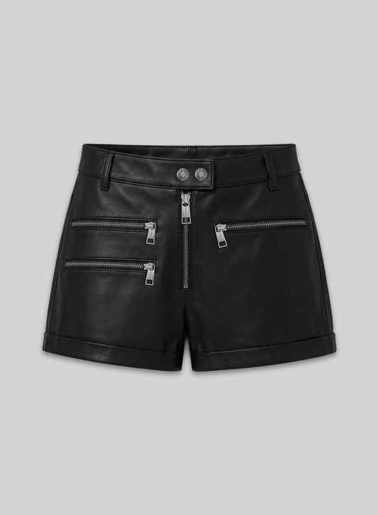 Leather Cargo Shorts Style # 385