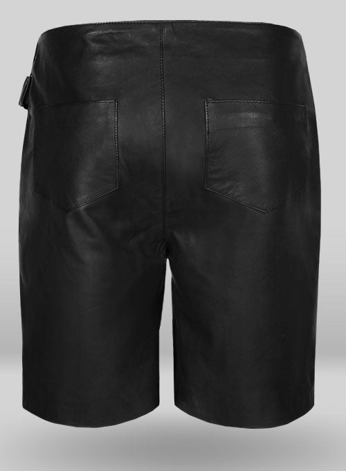 Leather Cargo Shorts Style # 377 - LeatherCult
