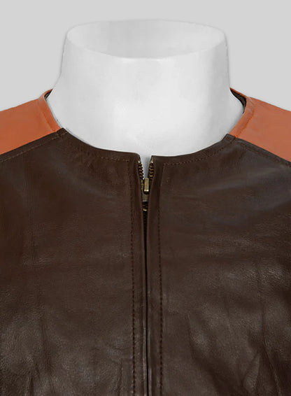 Leather Fighter T-Shirt Jacket