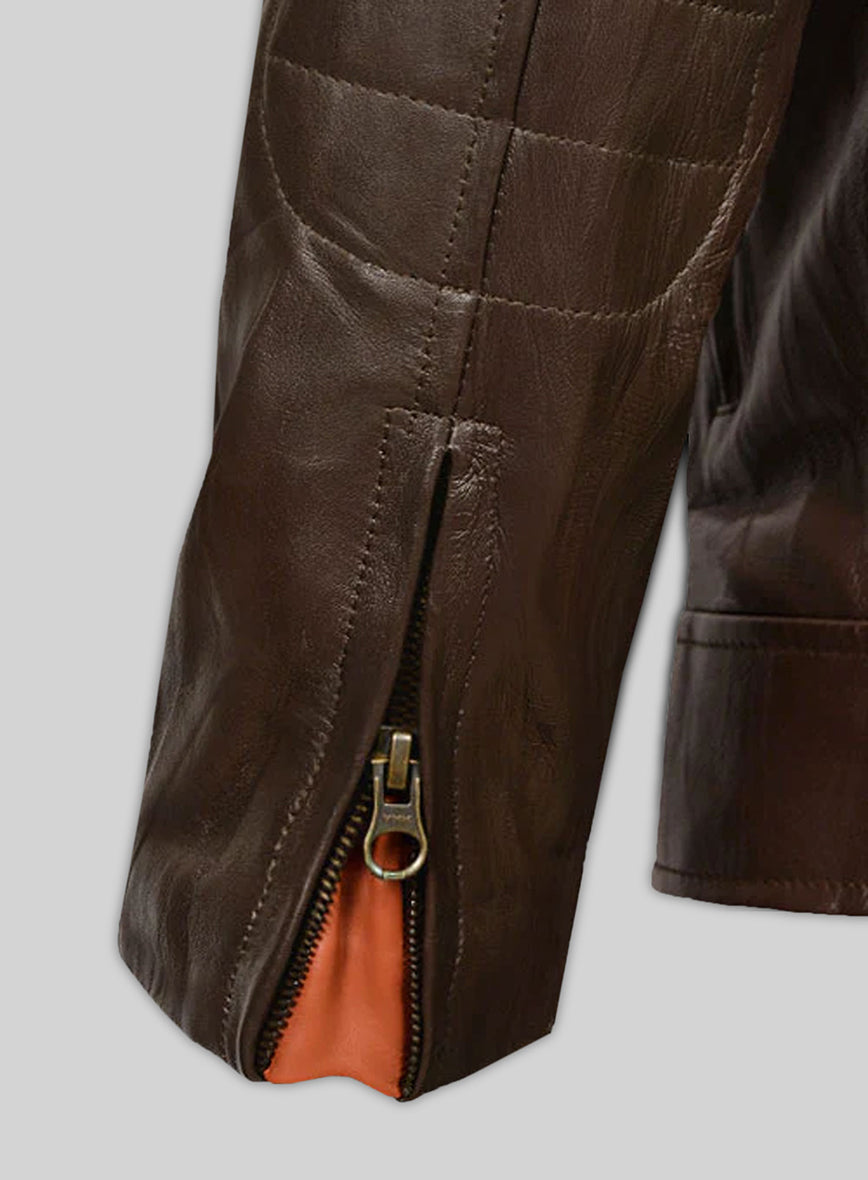Leather Fighter T-Shirt Jacket