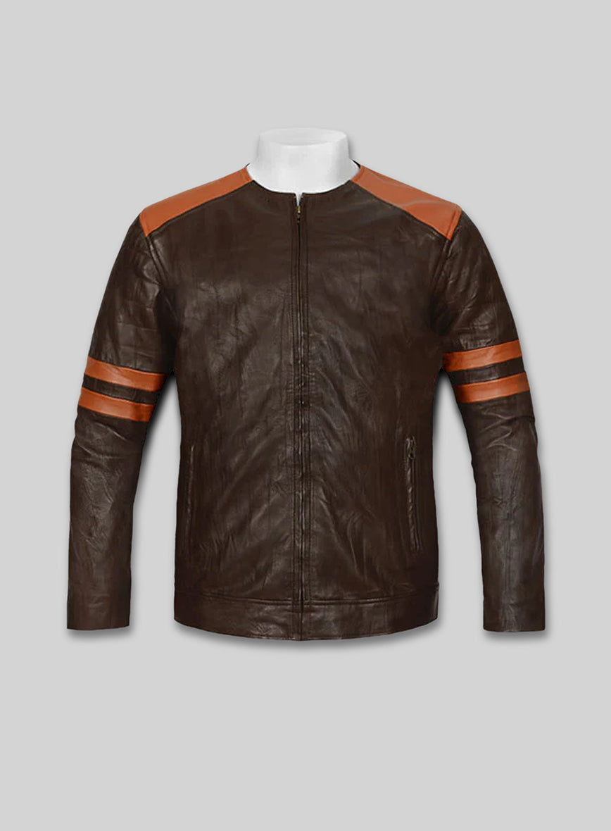 Leather Fighter T-Shirt Jacket