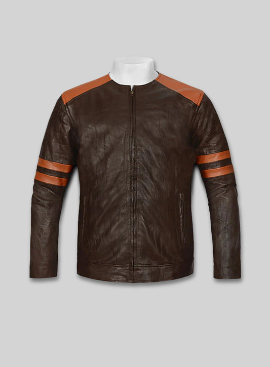 Leather Fighter T-Shirt Jacket