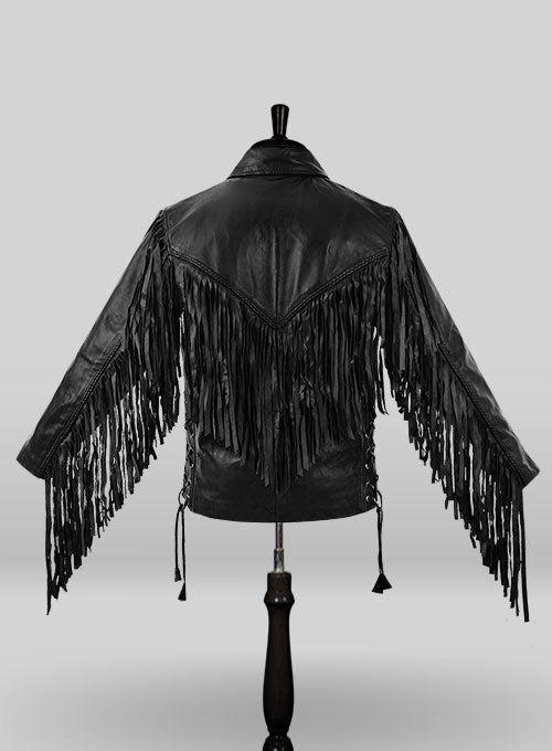 Leather Fringe Jacket #1006 - LeatherCult
