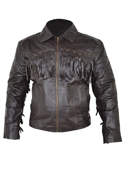 Leather Fringe Jacket #1007 - LeatherCult