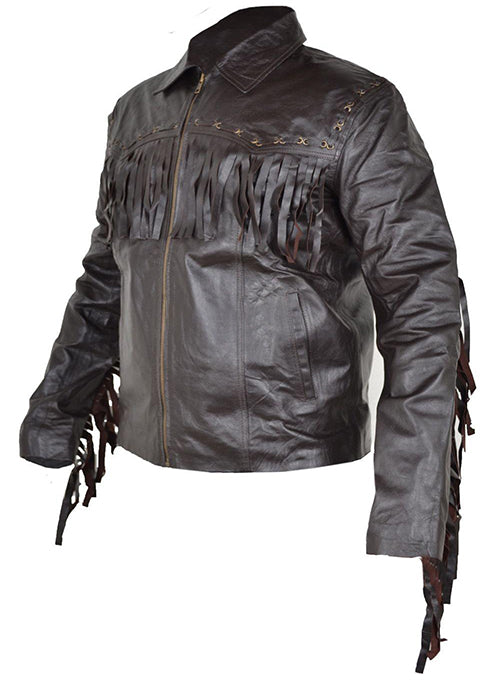 Leather Fringe Jacket #1007 - LeatherCult