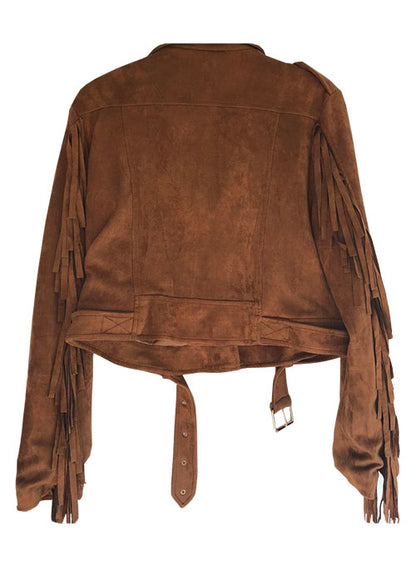 Fringe Leather Jacket #1010 - LeatherCult