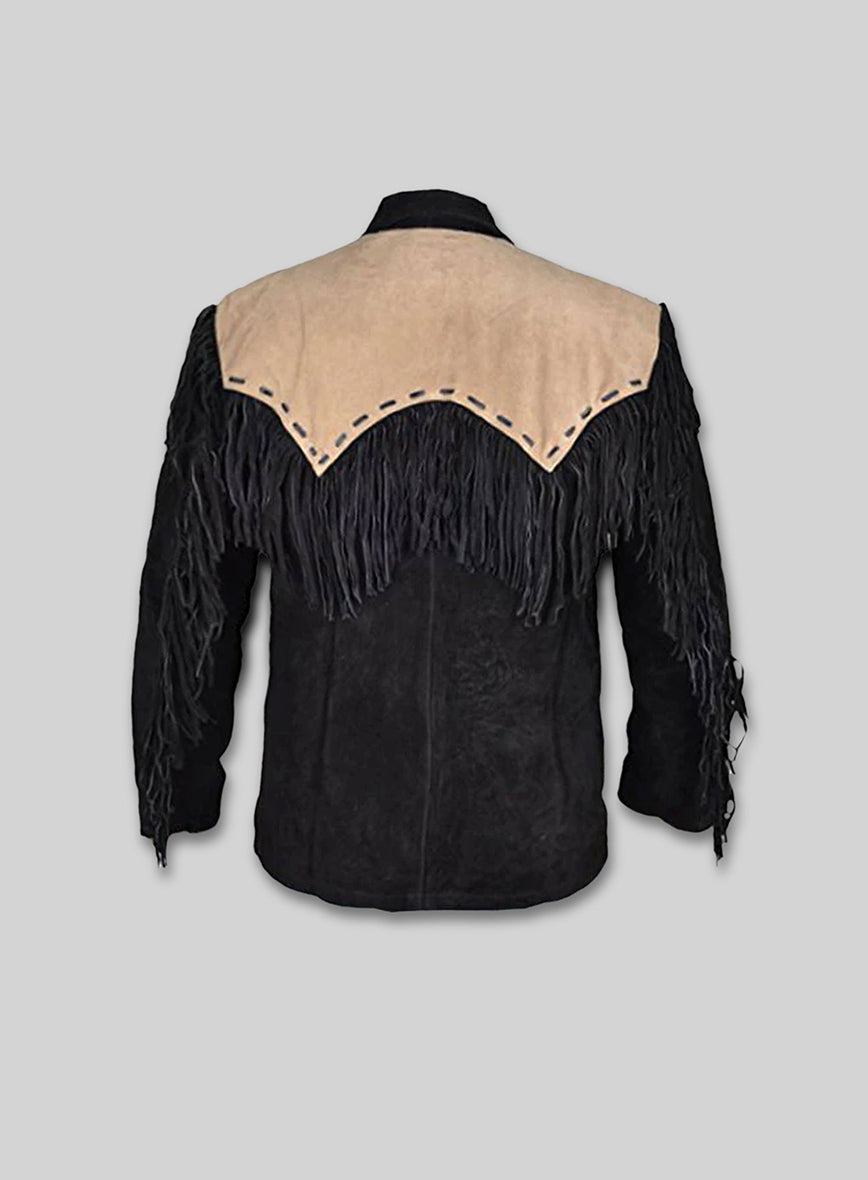 Leather Fringe Jacket #1013