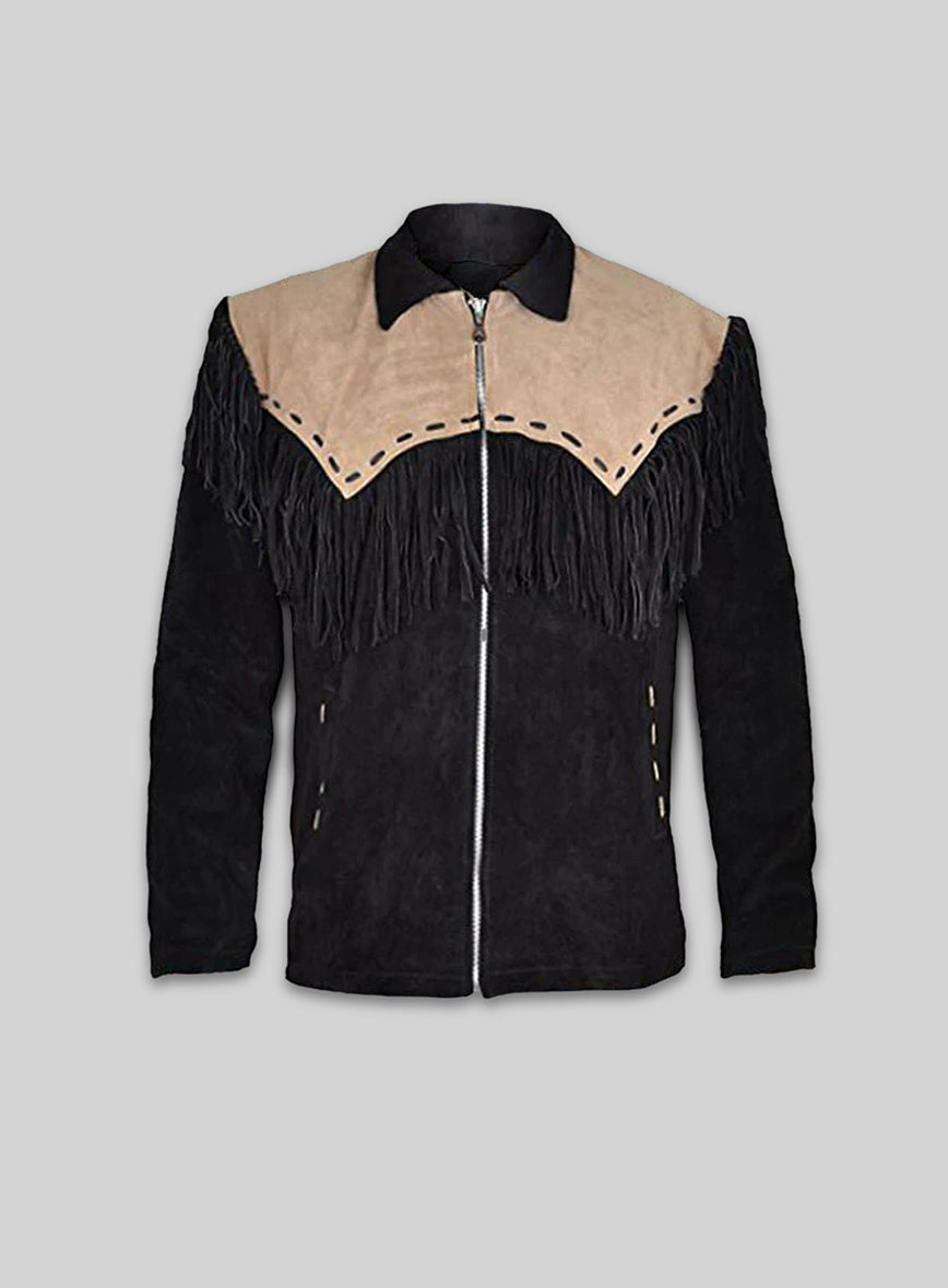 Leather Fringe Jacket #1013