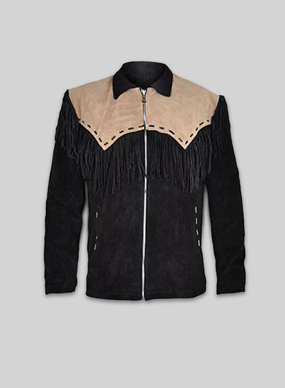 Leather Fringe Jacket #1013