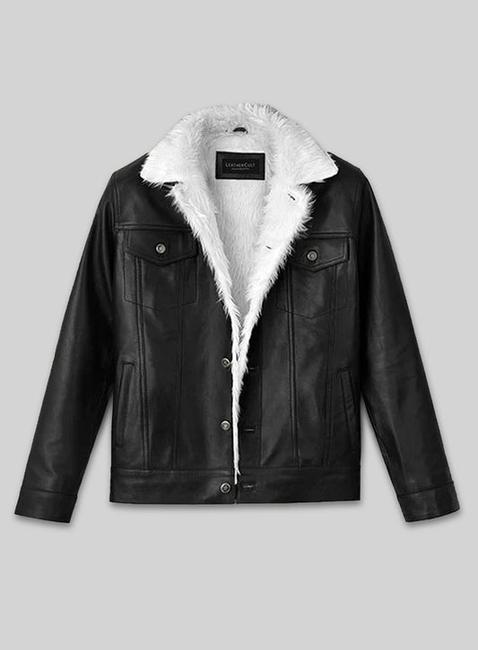 Leather Fur Western Style Jacket