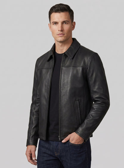 Leather Hipster Jacket #2