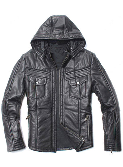 Leather Hood Jacket #109 - LeatherCult