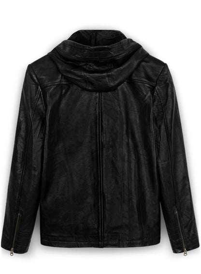 Leather Hood Jacket #109 - LeatherCult