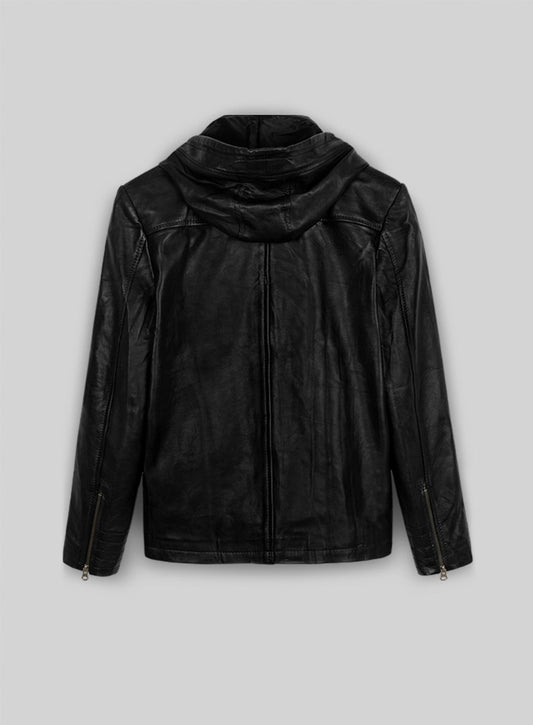 Leather Hood Jacket #109