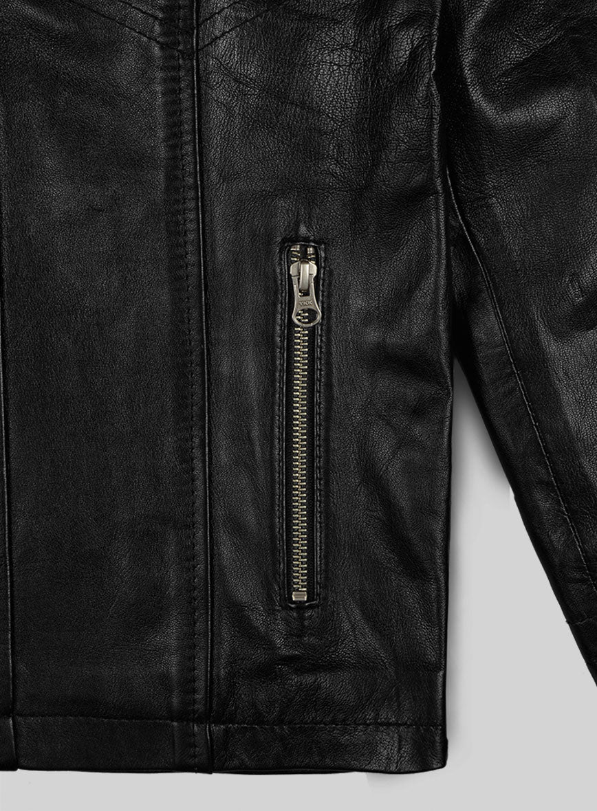 Leather Hood Jacket #109