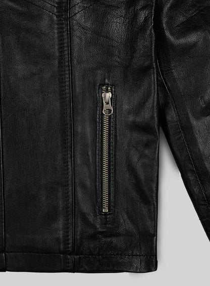 Leather Hood Jacket #109