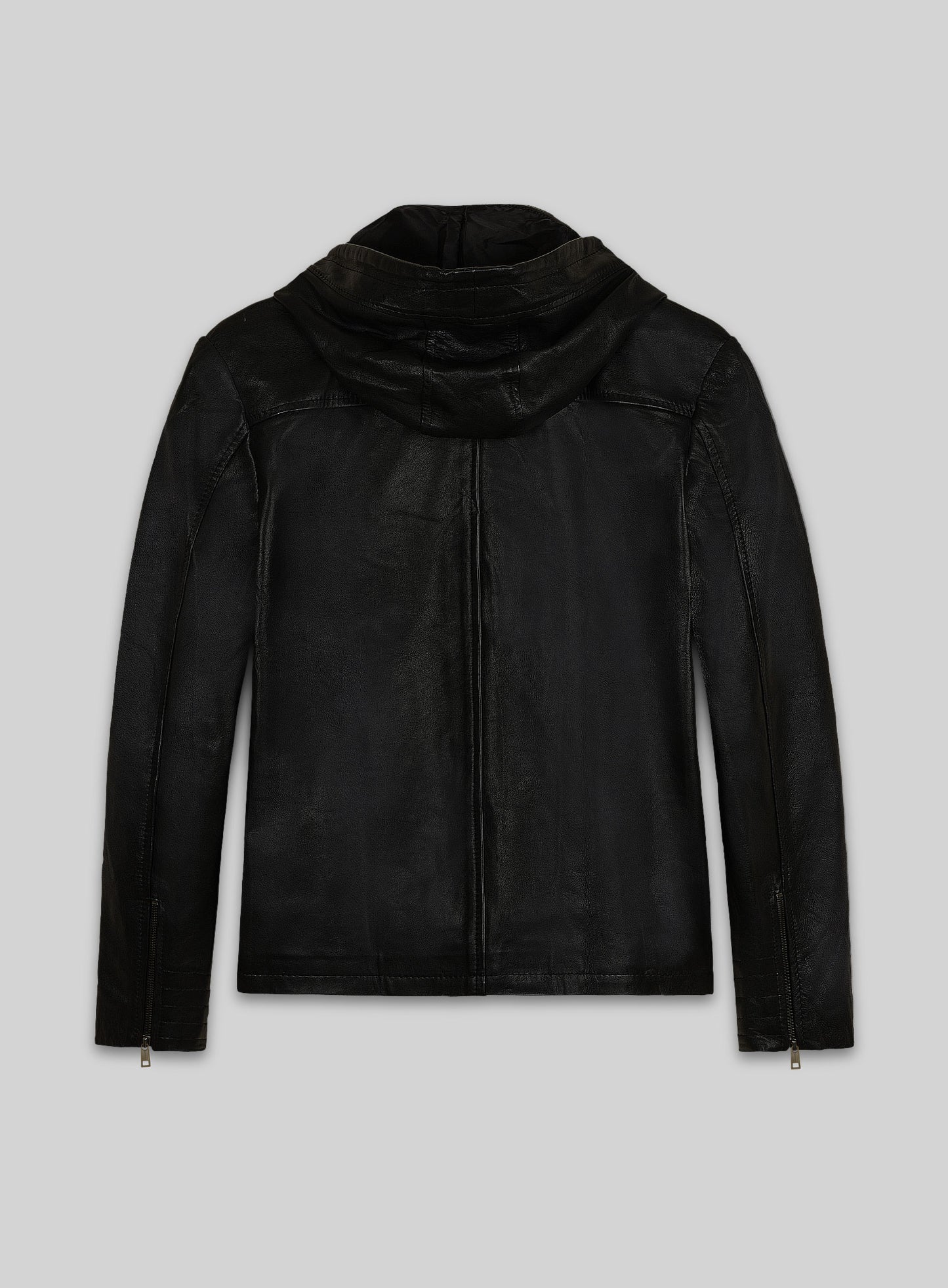 Leather Hood Jacket #109
