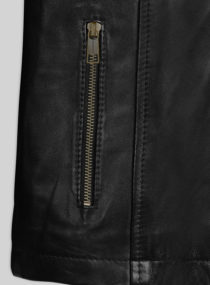 Leather Hood Jacket #109