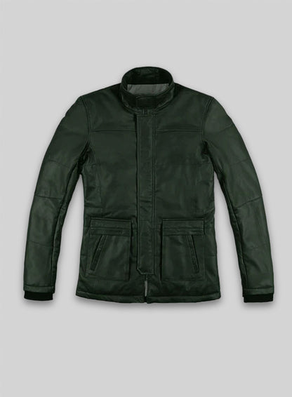 Soft Deep Olive Leather Jacket # 1000