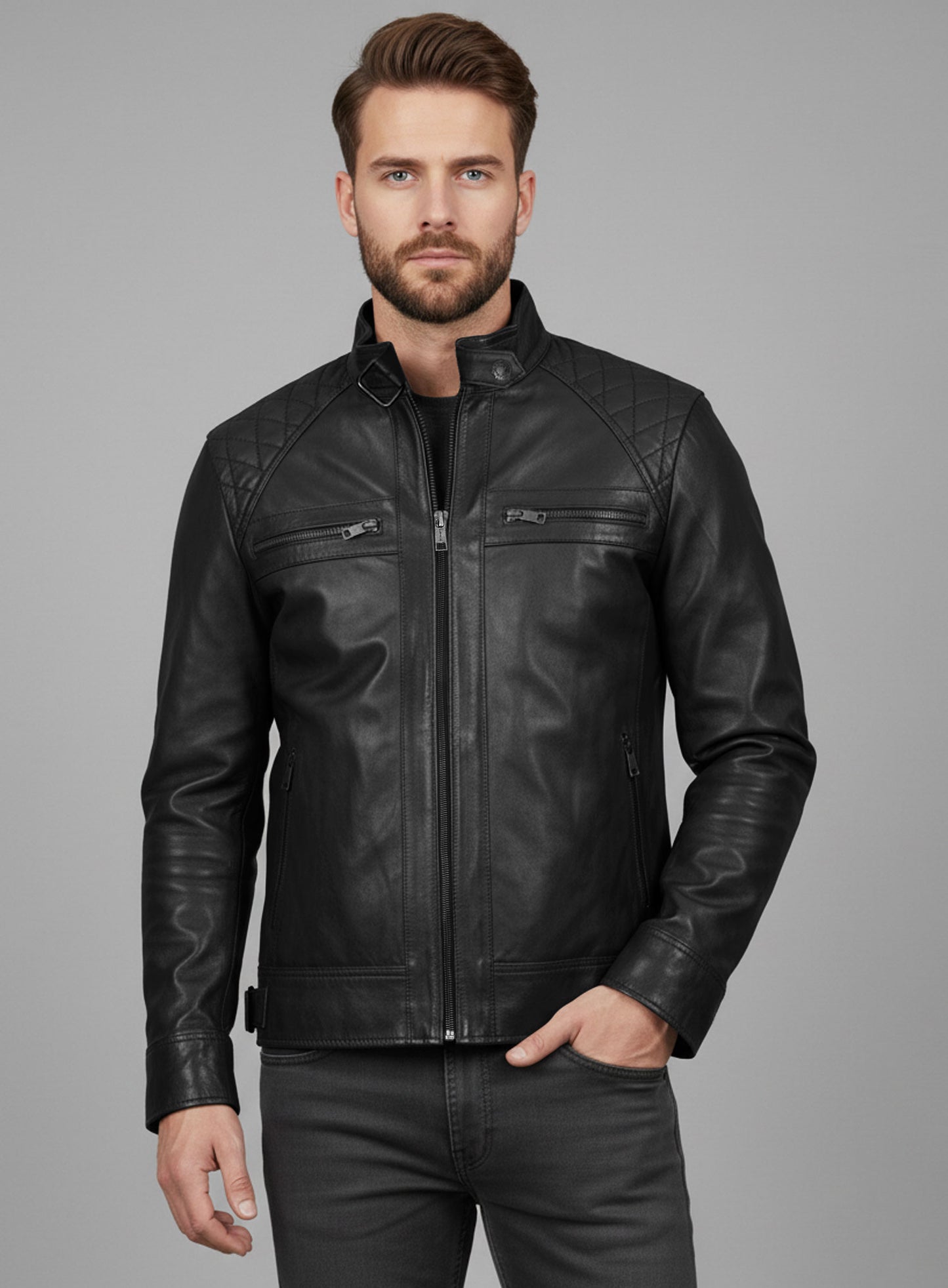 Leather Jacket # 653