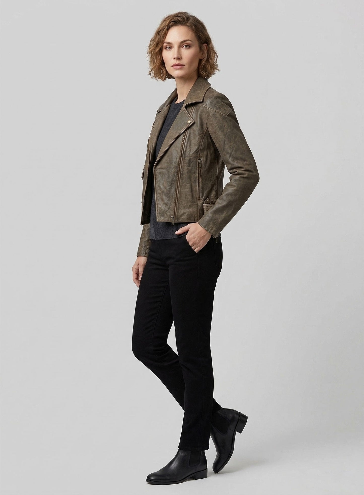 Leather Jacket # 263