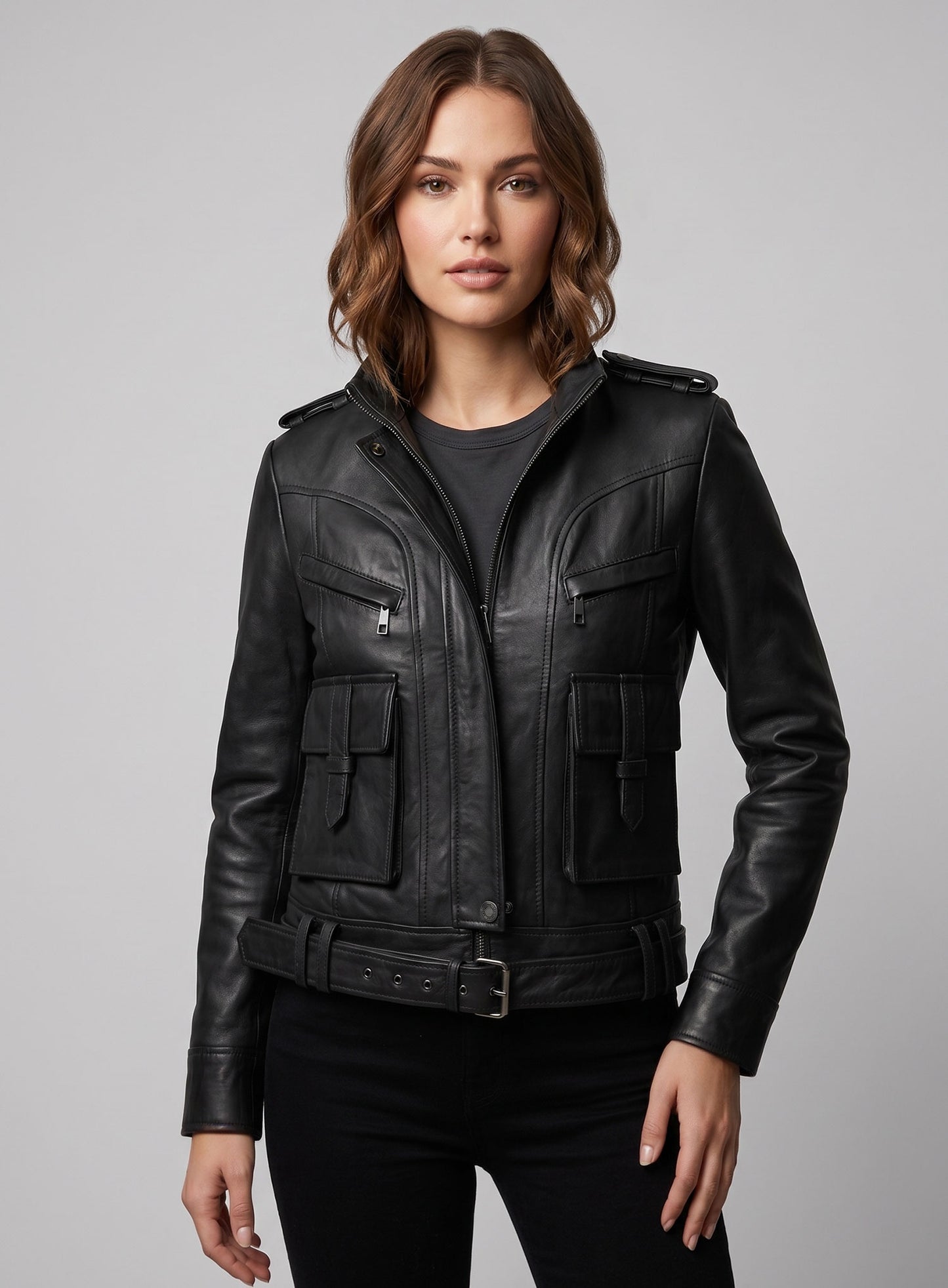Leather Jacket # 517